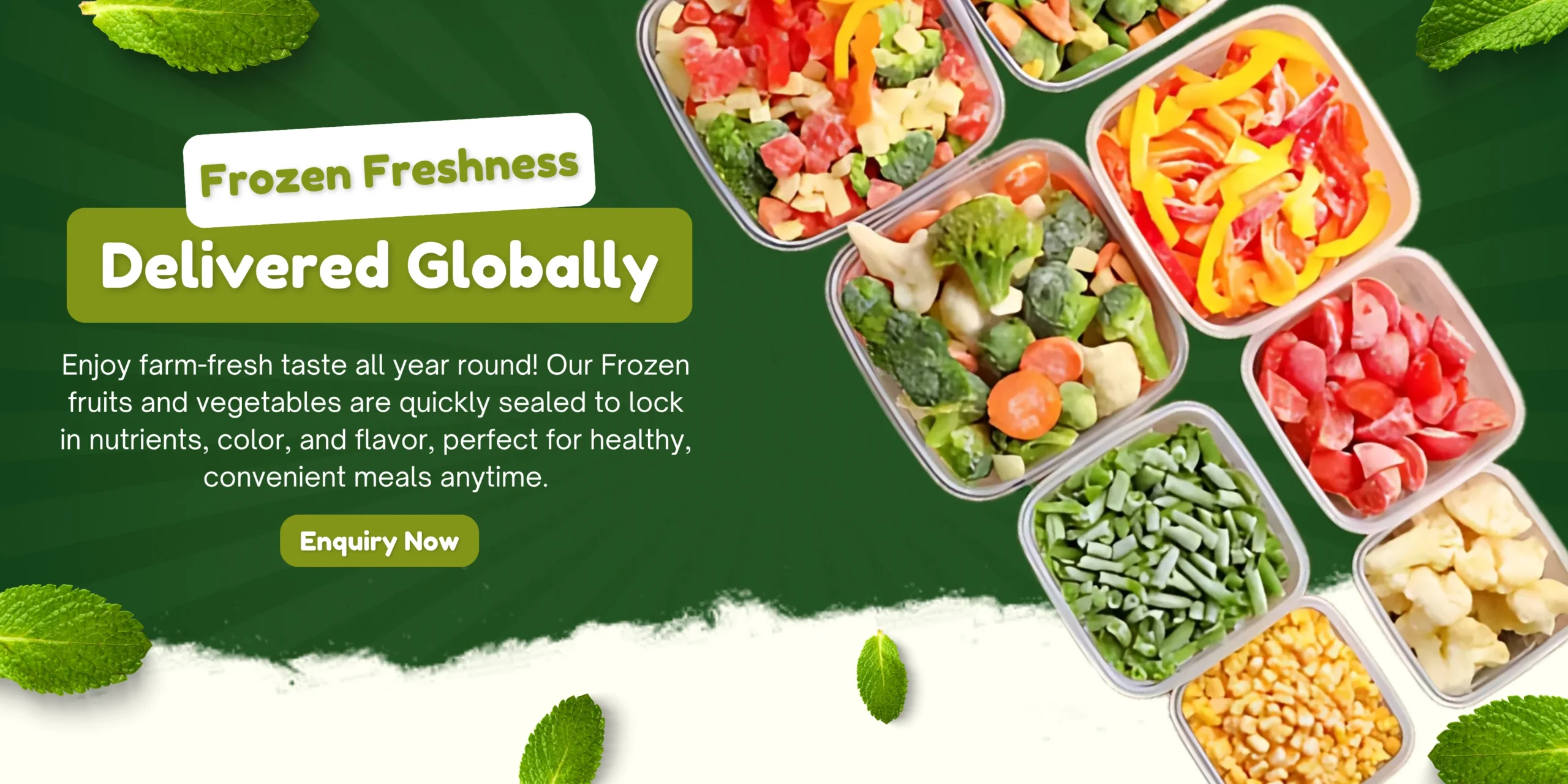 Desktop fresh frost foods Banner