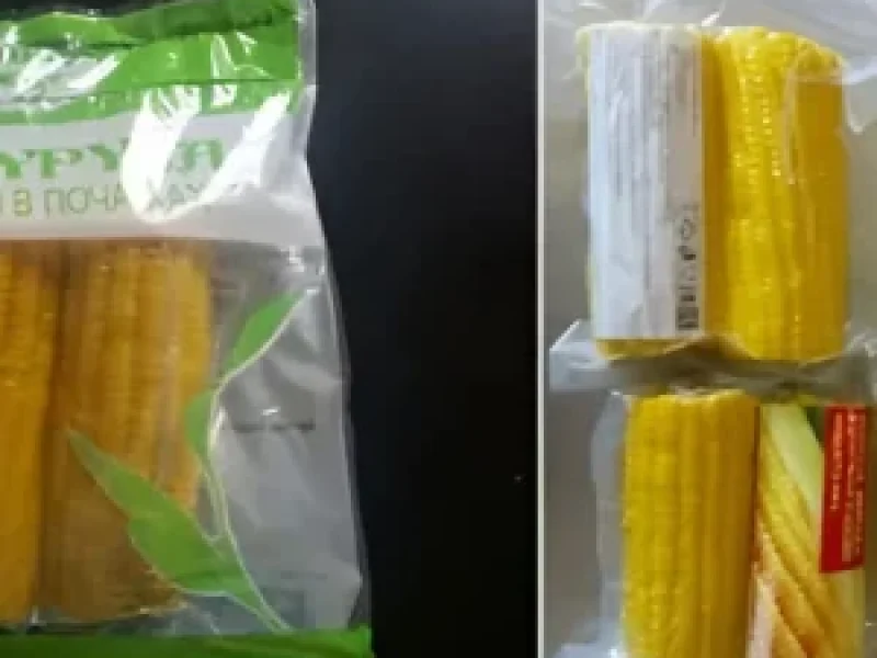 Vacuum packed corn